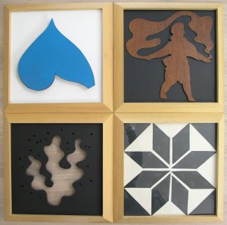 Narcisse Tordoir # COMPOSITION # mixed media, ca. 1985