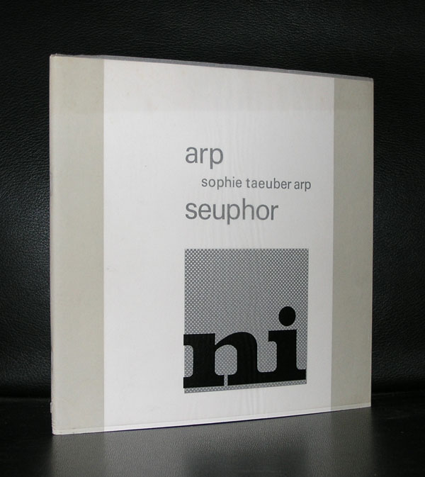Cover of a publication featuring the names 'arp' and 'seuphor' with a graphic design element.
